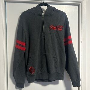 (j) New No Tag: high quality, collectors, Coca-Cola zip hoodie with embroidery M